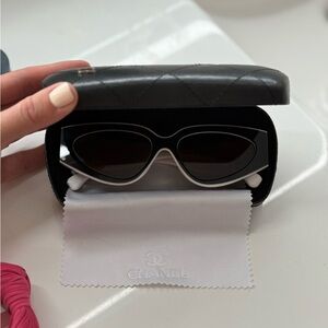 Chanel Black Cat eye Sunglasses
